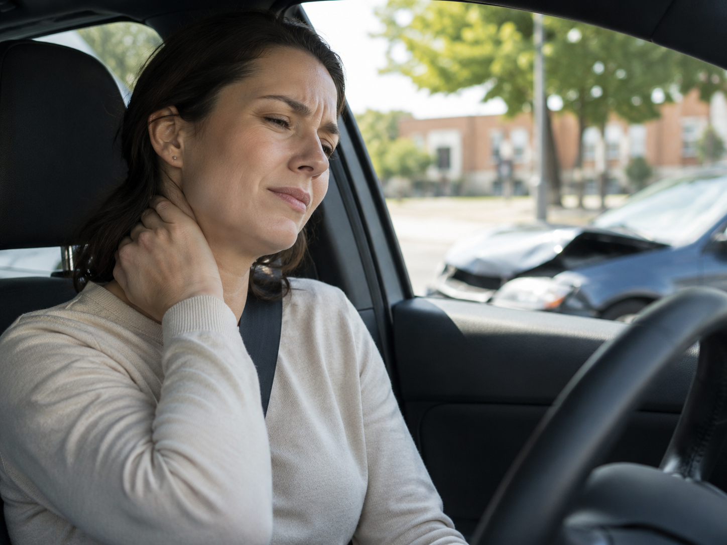 Neck pain and whiplash after a car accident